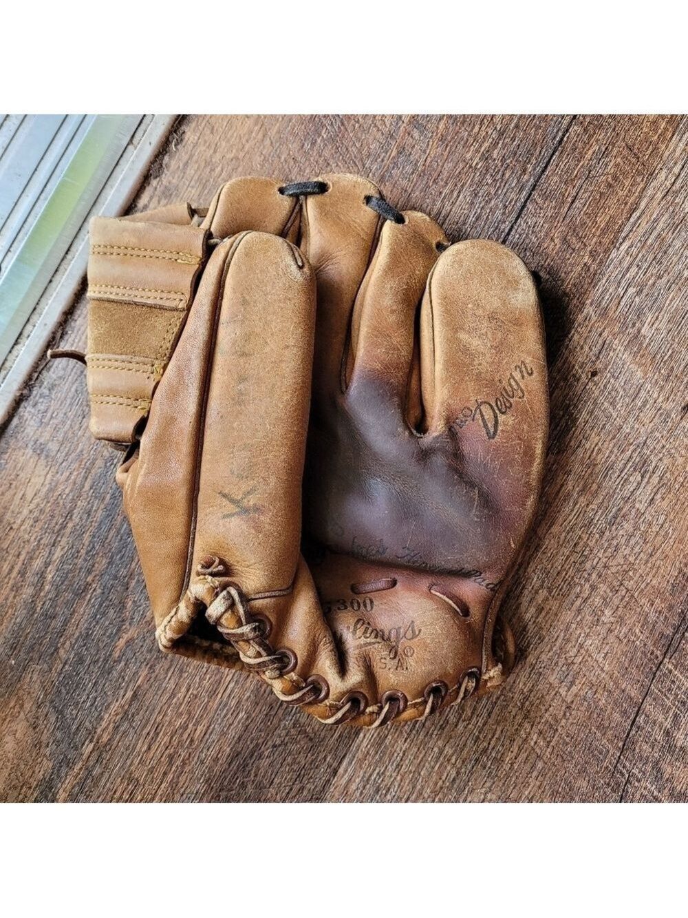 Vintage RAWLINGS G300 JOHNNY PODRES DEEP WELL GLOVE RH BROOKLYN DODGERS
